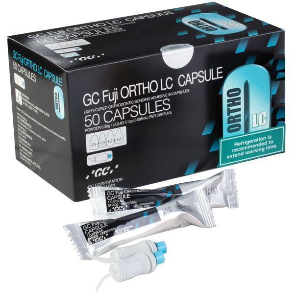 GC 439450 Fuji Ortho LC Light Cure Orthodontic Bonding Adhesive Capsule 50/Pk GC 439450 Fuji Ortho LC Light Cure Orthodontic Bonding Adhesive Capsule 50/Pk
